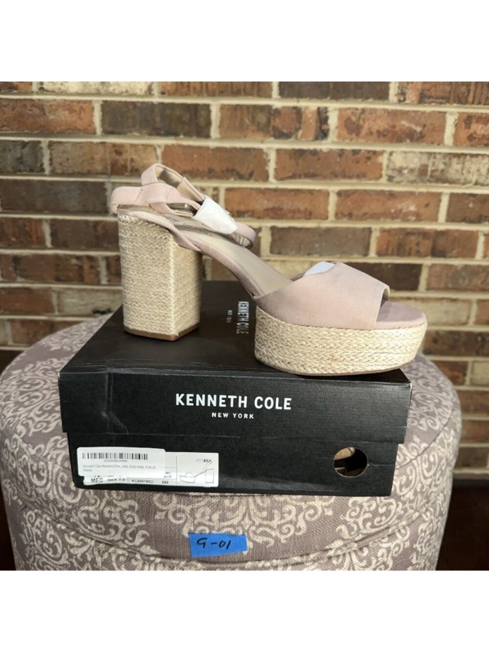 Kenneth Cole New York Women's Phoenix Heeled Sandal Dusty Rose Size 10M - Picture 8 of 8